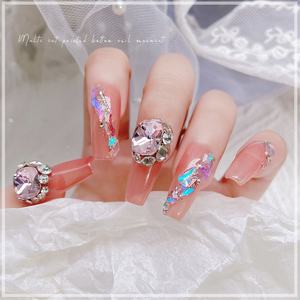 Decoración de <span class=keywords><strong>Uñas</strong></span> 3D K9 de Cristal Diamante, Multifacético, Ultra Brillante, Forma Irregular, Base Puntiaguda - Product Image 2