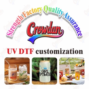 Crowdan <span class=keywords><strong>Mimage</strong></span> Uv Dtf Design el nuevo listado Resistencia UV 16oz Uvdtf Cup Wrap Transfers UV DTF 3D bordado AB Film - Product Image 3