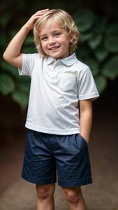 T-shirt polo de golf pour enfants en jersey surdimensionné respirant à manches courtes et séchage rapide avec logo personnalisé OEM - Product Image 4