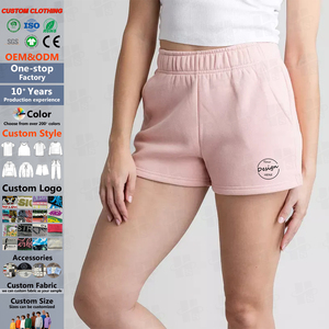 กางเกงขาสั้นทรงหลวมสำหรับผู้หญิง คุณภาพสูง ช่วยเสริมรูปร่าง ดีไซน์ขาบาน พิมพ์ลายกลิตเตอร์ตามสั่ง เอวยางยืดกว้างพิเศษ ทรงหลวมมาก - Product Image 1
