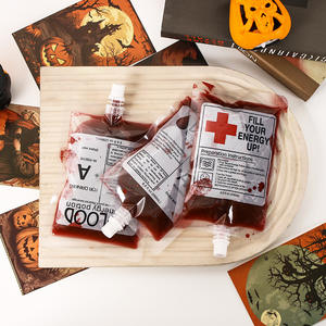 Bolsas de <span class=keywords><strong>sangre</strong></span> de Halloween de 250ml de alta calidad, bolsa de retorta para bebidas para Vodka, agua Mineral, cerveza, champán, <span class=keywords><strong>Tequila</strong></span> en Stock - Product Image 4