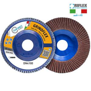 Disque abrasif FERVI DN4100.214 Disco LameLLARE GrindFLEX Classic haute dureté, carbure de silicium, oxyde d'aluminium, roues à lamelles en acier - Product Image 1