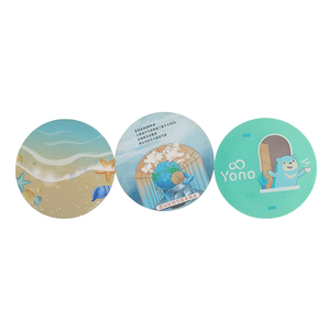 Custom Printed Round PVC Silicone Coaster Rubber Drink Mat Non Slip Heat Resistant Cup Pad for Coffee Tea Beer <b>Table</b> Protection - Product Image 6