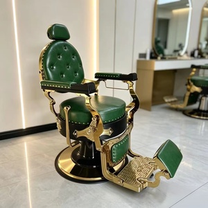 Sillón <span class=keywords><strong>de</strong></span> Barbería Vintage Hidráulico Reclinable, Silla <span class=keywords><strong>de</strong></span> Peluquería <span class=keywords><strong>de</strong></span> Lujo, Silla <span class=keywords><strong>de</strong></span> Estilismo Resistente para Barbería y Salón <span class=keywords><strong>de</strong></span> Belleza - Product Image 3