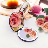 Pocket Mirror New Products Double Sides Compact Pocket Led Makeup Mirror For Travel
