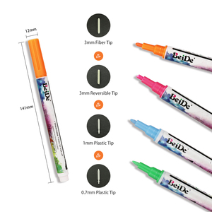 1Mm Tốt Tip Ướt/Khô Xóa Chất Lỏng <span class=keywords><strong>Chalk</strong></span> Bút Đánh Dấu Cho Thủy Tinh Đá Giấy Gỗ Nghệ Thuật Sơn - Product Image 3