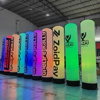 Pilier gonflable lumineux LED publicitaire personnalisé Colonne gonflable pour décoration