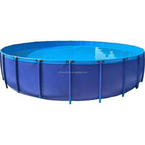 Offre Spéciale grands étangs ronds en plastique pisciculture réservoir Portable PVC bâche aquarium - Product Image 1