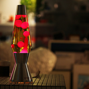 โคมไฟลาวา LED กระจกตั้งโต๊ะดีไซน์จรวดขนาดใหญ่พิเศษสำหรับห้องนอน - Product Image 3