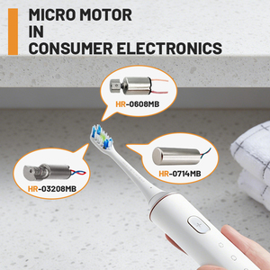 <span class=keywords><strong>Motor</strong></span> de Vibración de Alta Frecuencia Micro, Silencioso, sin Núcleo, de 3 mm, 3 V CC, Personalizable e Impermeable, para Cepillos de Dientes Eléctricos - Product Image 3