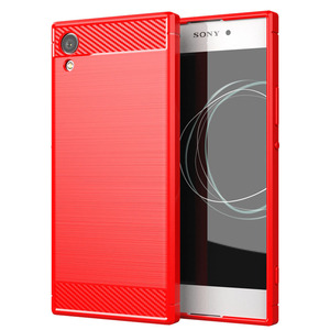 Precio de fábrica Anti-Huella digital Fibra de carbono Teléfono Contraportada para Sony Xperia XA1 Plus Ultra Premium Case - Product Image 6