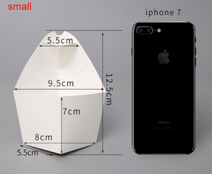 Contenitore monouso <span class=keywords><strong>da</strong></span> asporto di carta bianca a forma di cono <span class=keywords><strong>patatine</strong></span> fritte scatola <span class=keywords><strong>da</strong></span> <span class=keywords><strong>imballaggio</strong></span> <span class=keywords><strong>da</strong></span> asporto scatola di pollo Snack con cavità di Ketchup - Product Image 3