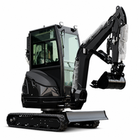 Mini-excavatrice multifonctionnelle 2t, moteur Euro 5, divers accessoires pour l'agriculture et la construction, prix de gros, fourniture d'usine
