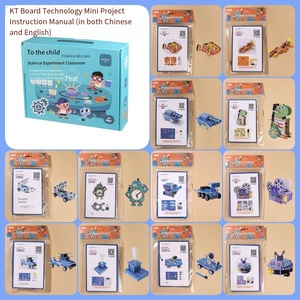 Kit de robot en bois DIY pour enfants, <span class=keywords><strong>expérience</strong></span> <span class=keywords><strong>scientifique</strong></span>, outil pédagogique STEAM, jouet technologique alimenté par énergie solaire, carte KT - Product Image 2