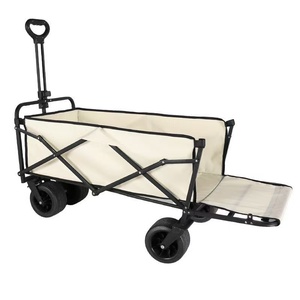 Chariots de camping portables haut de gamme pour l'aventure en plein air, chariots utilitaires pliables robustes avec roues tout-terrain - Product Image 2
