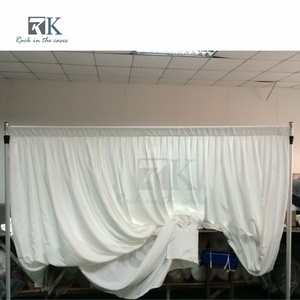 Kits de tubos telescópicos redondos y telones de fondo para decoración de stands de ferias comerciales y bodas a precio de fábrica - Product Image 3