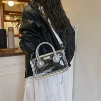 Nouveauté Sac bandoulière transparent en PVC imperméable avec fermeture à glissière Sac bandoulière réglable Sac messager