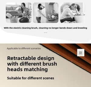 OEM/ODM <strong>Electric</strong> Spin Scrubber Waterproof Bathroom 360 Cordless <strong>Cleaner</strong> <strong>Brush</strong> with Long Handle Replacement Cleaning <strong>Brush</strong> Tool - Product Image 3