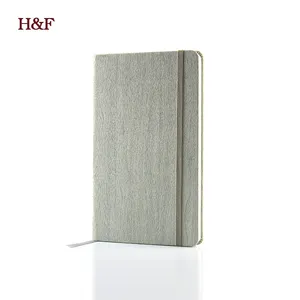 custom bamboo cover notebook HARDCOVER elastic notebook
