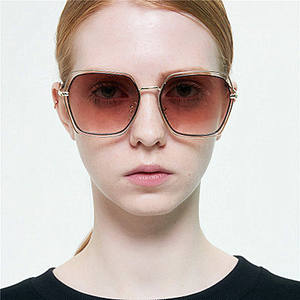 Lunettes de soleil tendance 2021, grandes montures personnalisées, UV400, lunettes de soleil carrées surdimensionnées pour femmes 2021 - Product Image 2