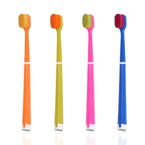 <span class=keywords><strong>Cepillo</strong></span> <span class=keywords><strong>de</strong></span> <span class=keywords><strong>dientes</strong></span> personalizado para adultos, cerdas suaves coloridas, macaron, <span class=keywords><strong>5460</strong></span>, con embalaje opp - Product Image 2