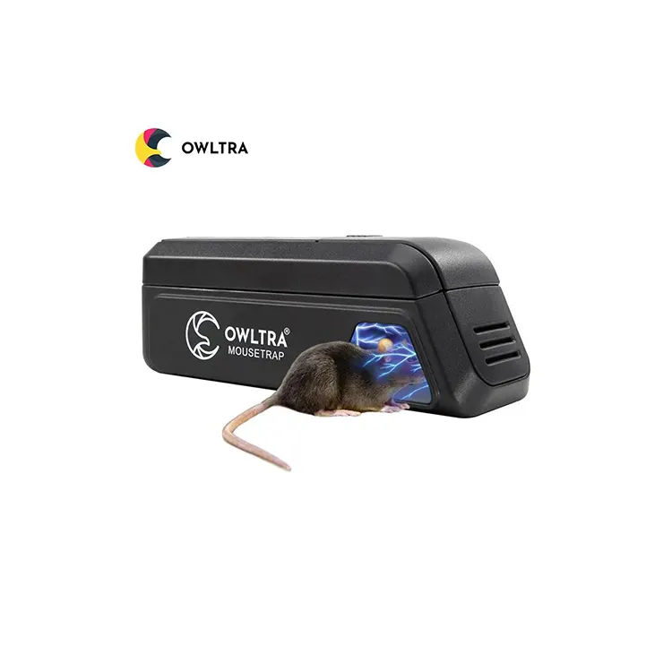 [OWLTRA] Produit antiparasitaire Piège à rongeurs électrique réutilisable Station d'appât pour souris Boîte de capture de rat Piège à souris