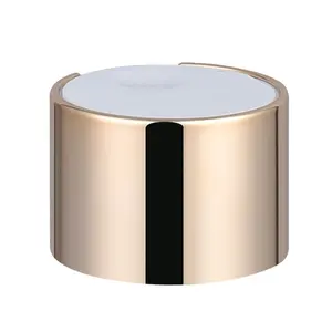 Hot sale shampoo bottle dispensing pressure plate cover aluminum gold silver disc top cover