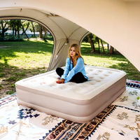 Lit d'air gonflable automatique Highwin pour une personne, design ergonomique, pompe intégrée, matelas pneumatique auto-gonflant