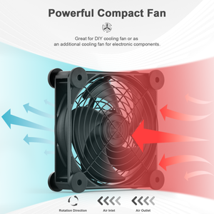 <span class=keywords><strong>UpHere</strong></span> AC DC 12V Ventilateur Haute Qualité Électrique 120mm Ventilateur Ultra Silencieux Ventilateur De Refroidissement Meilleure Performance Support US UK EU JP - Product Image 2
