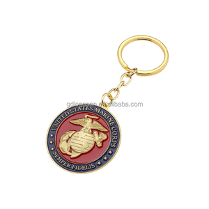 Groothandel Custom Usmc Sleutelhanger In Kruisvorm Mode Legering Metaal Voor Aandenken Souvenir En Cadeau - Product Image 2