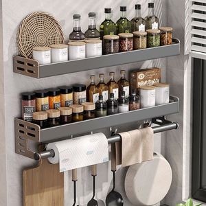 Étagère de rangement de cuisine, articles ménagers multifonctionnels, étagère de rangement pour épices, fixation murale - Product Image 1
