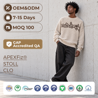 Pull personnalisé pour homme – Collection automne – Pull en molleton avec lettres personnalisables – Service sur mesure – Streetwear – Tricoté