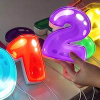 Lettres néon en gel personnalisées, fabrication en usine, lettres 3D en acrylique, enseignes lumineuses LED en gel pour la décoration murale des magasins, commande en gros