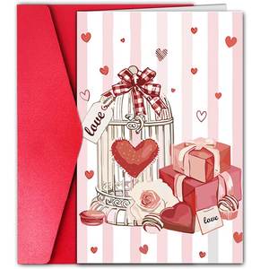 Wholesale <strong>Valentine's</strong> Day <strong>Card</strong> Romantic Love Themed Happy <strong>Valentines</strong> Day Greeting <strong>Card</strong> with Envelope for Him Her Wife <strong>Husband</strong> - Product Image 1