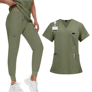 Uniformes Quirúrgicos Estilo Nuevo, Colores de Hospital, Impresión OEM, Conjuntos Unisex Holgados y Transpirables para Salones de Belleza - Product Image 3
