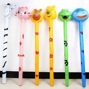 Wholesale PVC <b>Inflatable</b> Giraffe Stick <b>Toy</b> for Children Long Stick with <b>Animal</b> Head Plastic Material - Product Image 3