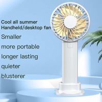 Mini ventilador portátil con batería de 1200mAh, carga USB, alta velocidad de viento, enfriador personal, diseño compacto para uso en hoteles, caravanas, playa y senderismo