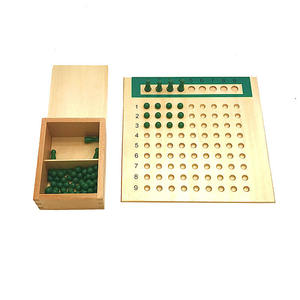 Tablero de división de multiplicación Montessori para enseñanza de matemáticas de primera infancia, juegos educativos para guardería - Product Image 5