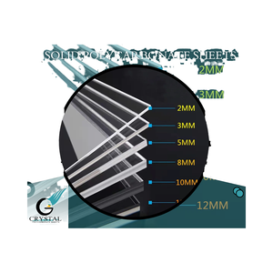 Hoja de plástico transparente de policarbonato Sólido cristalino G Espesor 1-10 - Product Image 1