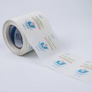 Nuevas Etiquetas Adhesivas de Vinilo Personalizadas para Navidad, Transparentes, Metálicas, en Rollo - Product Image 1