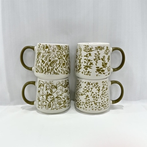 High Quality <b>Cheap</b> Price Eco-friendly Stoneware Ceramic Coffee Mug Cartoon Pattern Food Safe Dishwasher/Microwave Safe - Product Image 3