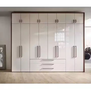 Armoire moderne à finition brillante, conception d'usine personnalisée, placard modulaire pour chambre à coucher, hôtel - Product Image 2