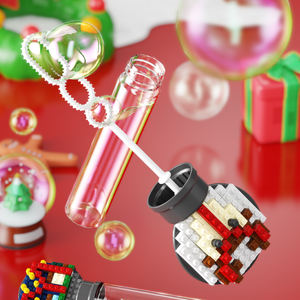 QIZHILE 24 pièces bloc <span class=keywords><strong>de</strong></span> construction baguette à bulles jouets souffleur à bulles en plein air fabricant <span class=keywords><strong>de</strong></span> machine à savon électrique baguette à bulles magique - Product Image 4