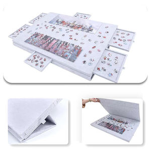 Nouvelle table de <span class=keywords><strong>puzzle</strong></span> portable en feutre pour enfants, <span class=keywords><strong>puzzle</strong></span> de 1000 pièces, tapis de <span class=keywords><strong>puzzle</strong></span> non tissé avec 6 tiroirs, portable - Product Image 4