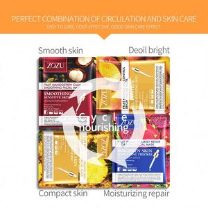 Masque facial coréen en feuille de soie <span class=keywords><strong>au</strong></span> collagène ZOZU pour le soin de la peau, masque de nuit - Product Image 2