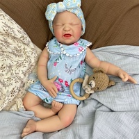 Sevimli Yumuşak Silikon Yeniden Doğmuş Bebek Bebek Oyuncak Bebek 50 cm Ağırlıklı Kız Bebek Anatomik Olarak Doğru Çocuklar İçin Arkadaş Hediyesi