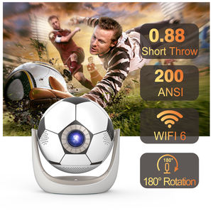 Mini Proyector <span class=keywords><strong>de</strong></span> Bolsillo CRE O1, 200 ANSI Lúmenes LED, WiFi5/6 <span class=keywords><strong>de</strong></span> Doble Banda, Altavoces Integrados para Audio Inmersivo - Product Image 1