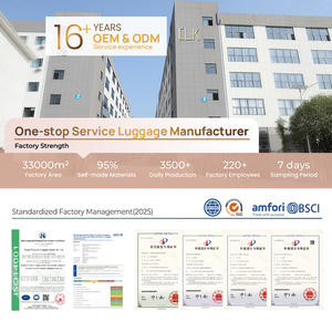 महिलाओं के सामान यात्रा बैग जिसमें एल्यूमीनियम फ्रेम लाइकी बनावट चमड़े के कोने सुरक्षा ट्रॉली ओम/गंध कस्टम सामान - Product Image 6