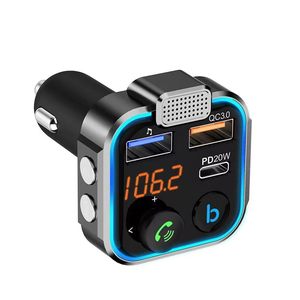 Transmisor FM para Auto con Bluetooth, Cargador USB PD20W, Reproductor MP3, Llamadas Manos Libres, Adaptador de Audio Portátil - Product Image 1