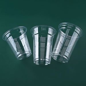 Logotipo Personalizado Dia. Vaso de Plástico PET Transparente Desechable de 98 mm, 12, 14, 16, 18, 20, 24 oz, para Té con Leche, Café Helado, con Tapa - Product Image 5